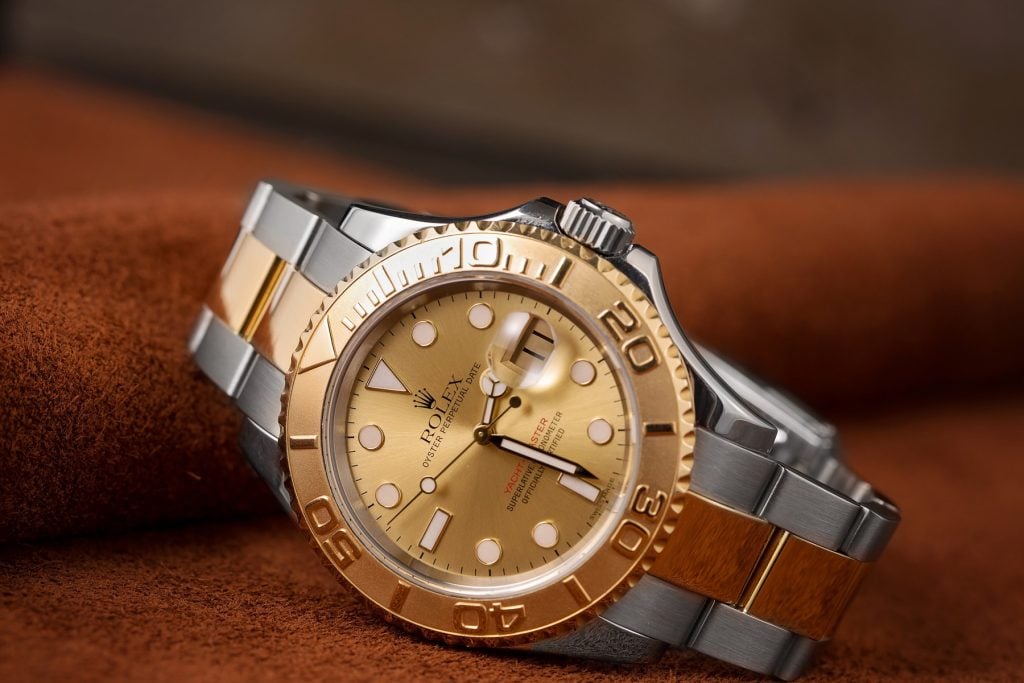 Ladies Rolex Yacht-Master Two-Tone Steel and Gold