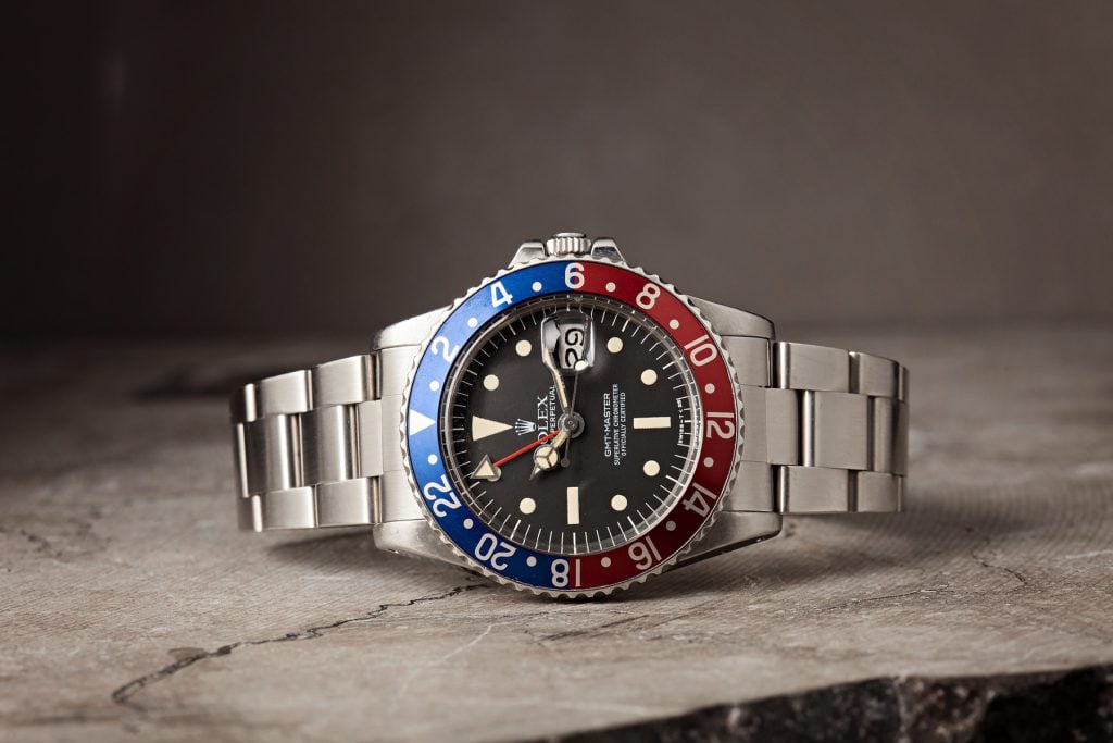 Vintage Rolex GMT-Master 1675 Radial Dial Pepsi