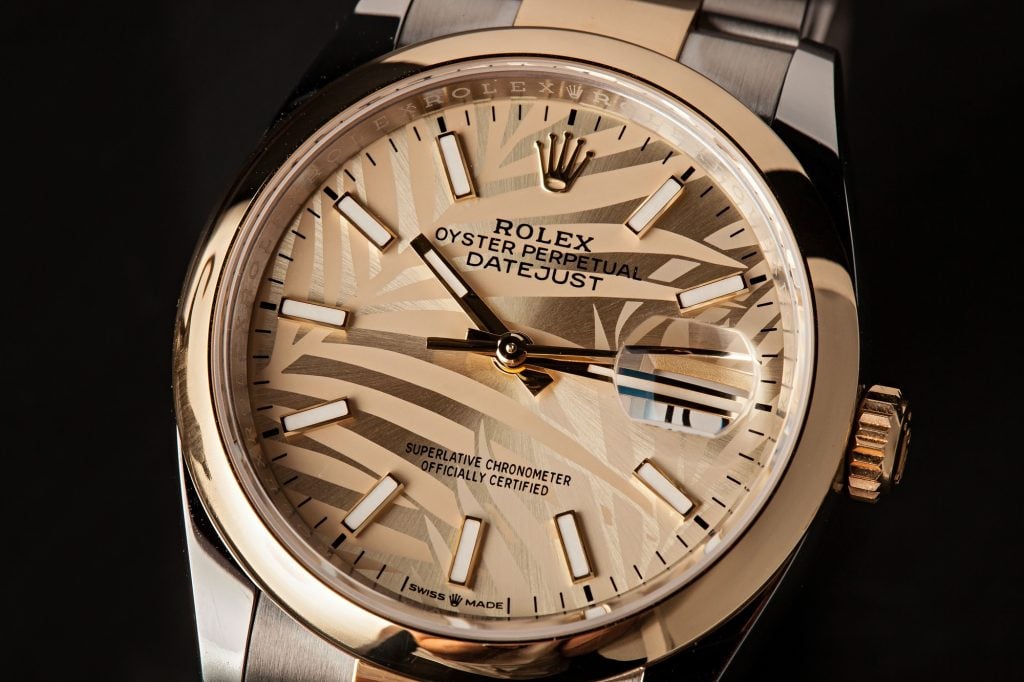 New Rolex 2022 Releases Palm Dial Datejust