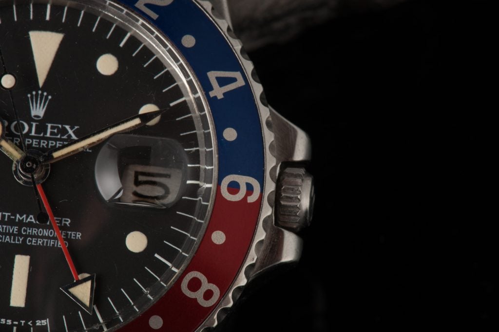Vintage Rolex GMT-Master 1675 Radial Dial Stainless Steel