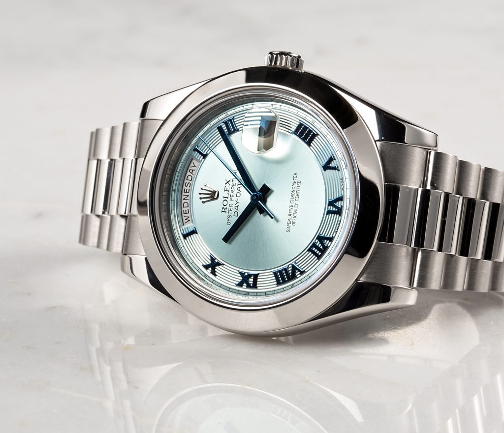 Rolex Platinum Day-Date Watch President Bracelet