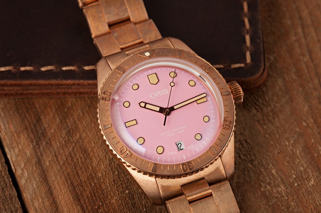 Bronze Oris Watch Divers Sixty Five Cotton Candy Cotton Candy