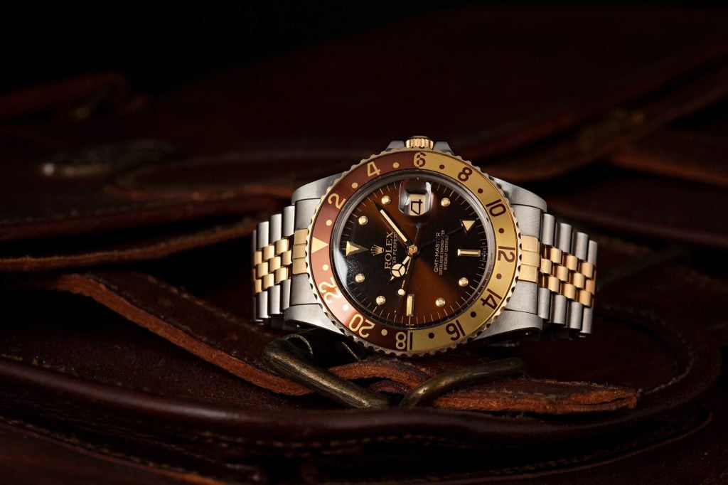 Vintage Rolex GMT-Master 16753 Two-Tone Root Beer Jubilee Bracelet