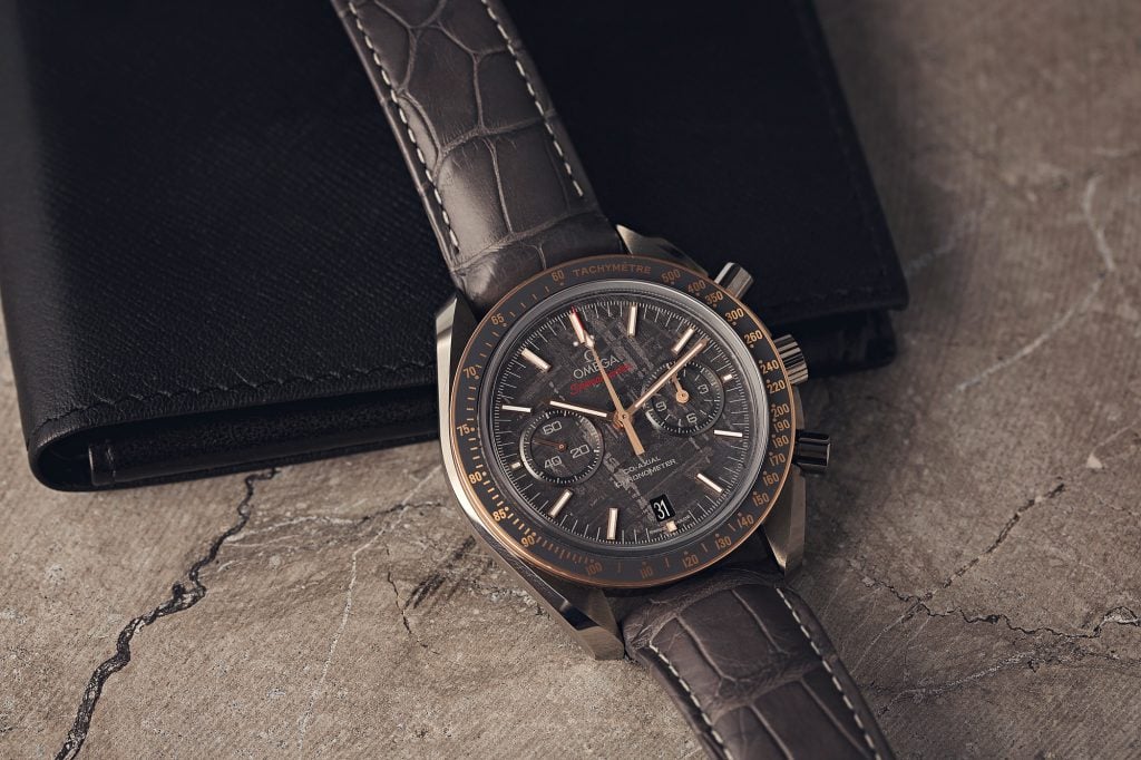 Omega Dress Watch Speedmaster Gray Side of the Moon Meteorite Dial