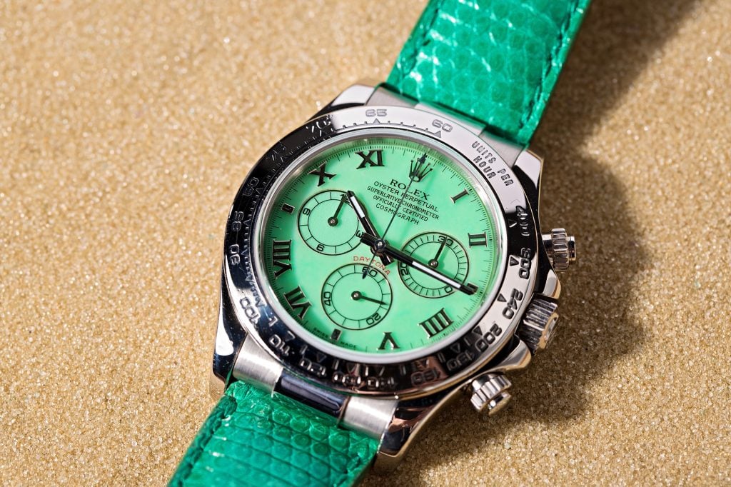 Unique Rolex Dials Chrysoprase