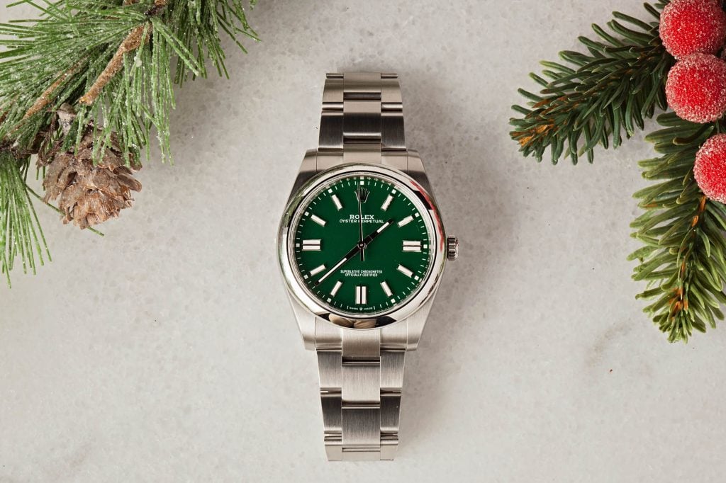 Luxury Watches Holiday Wish List Rolex Oyster Perpetual 124300