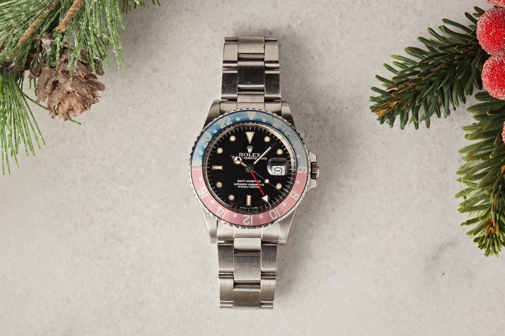 Luxury Watches Holiday Wish List Vintage Rolex GMT-Master 16750
