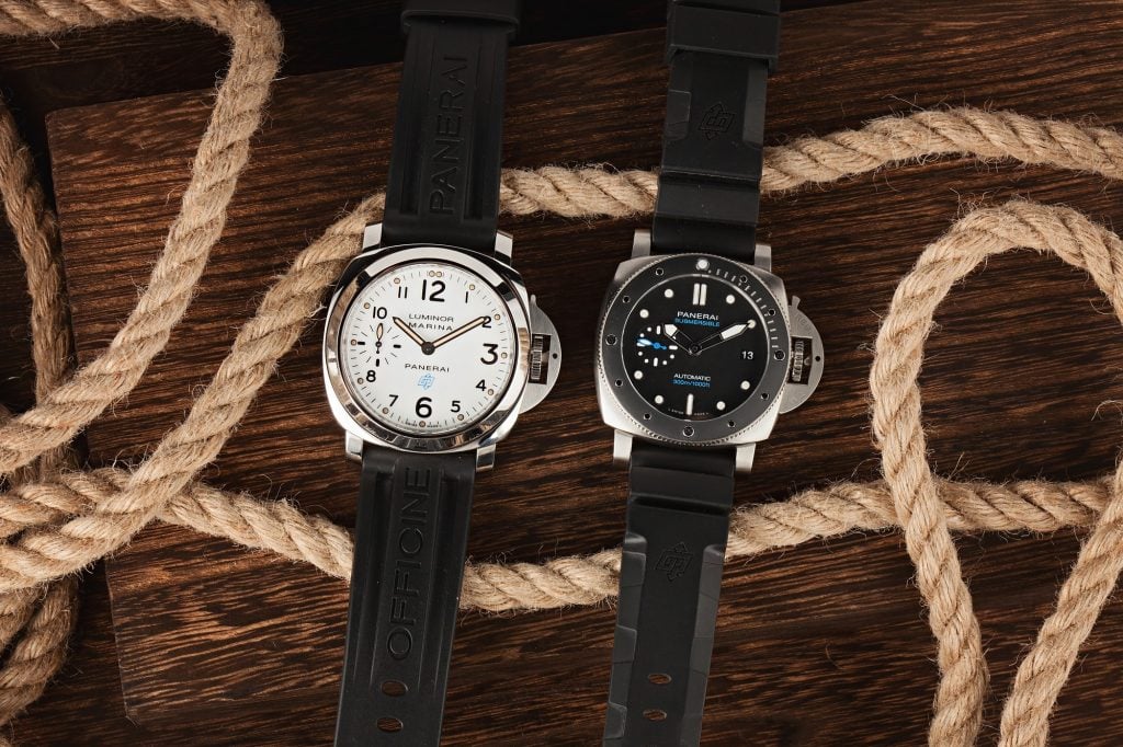 Panerai Luminor Submersible Watches with Rubber Strap