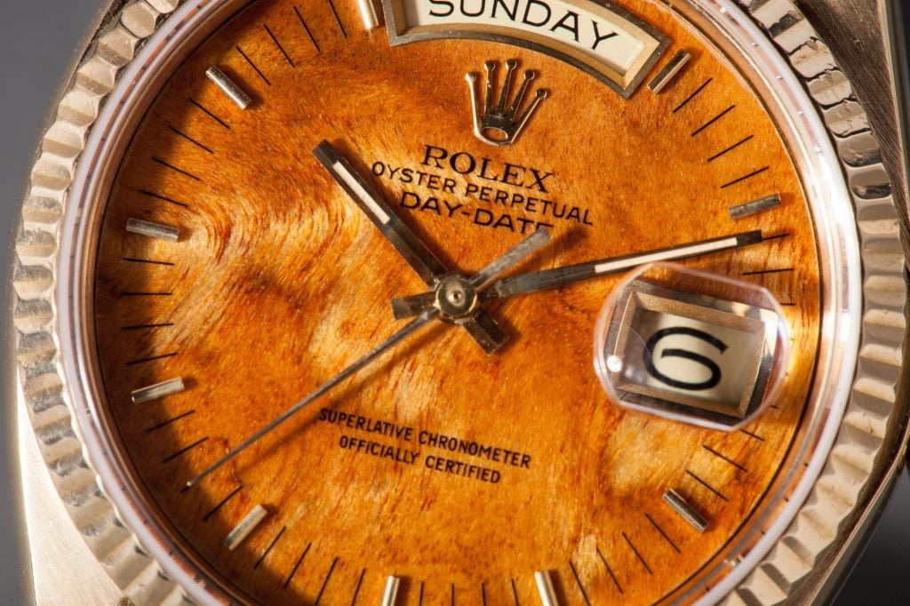 Unique Rolex Dials wood