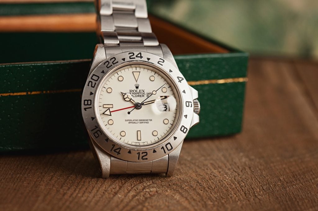 Vintage Rolex Explorer II 16550 Cream Dial Tritium Lume