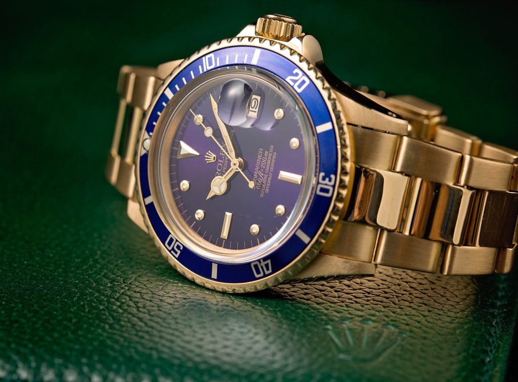 Blue Rolex Submariner 1680 Yellow Gold Nipple Dial Blue Rolex Submariner 1680 Yellow Gold Nipple Dial