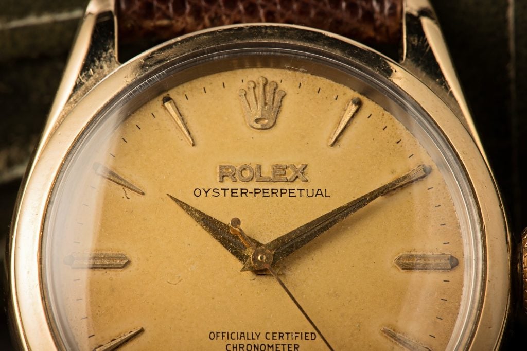 Vintage Rolex Oyster Perpetual Yellow Gold