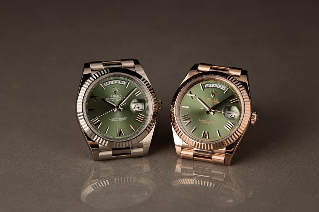 Rolex Day-Date Green Dial Watches 40mm