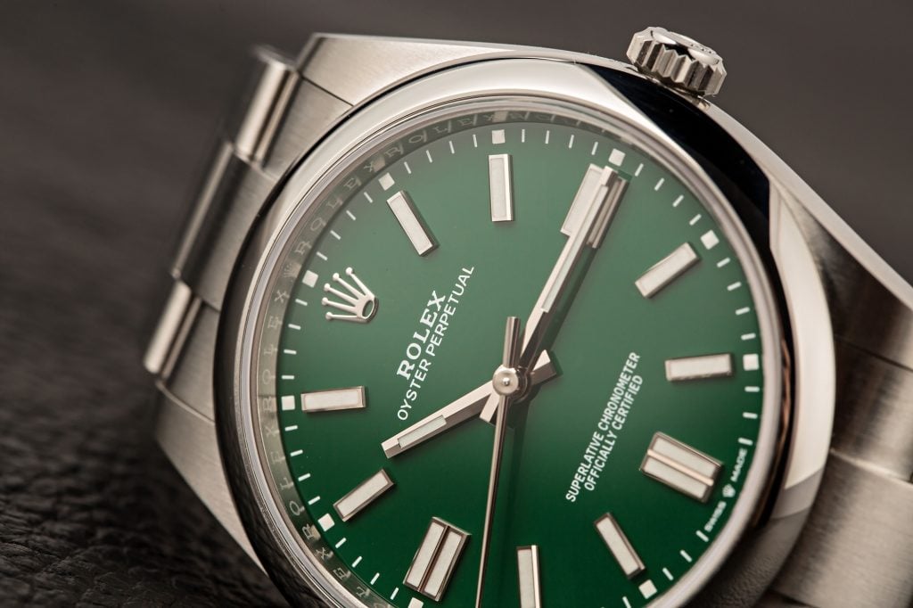 Rolex Oyster Perpetual 41mm Green Dial Model