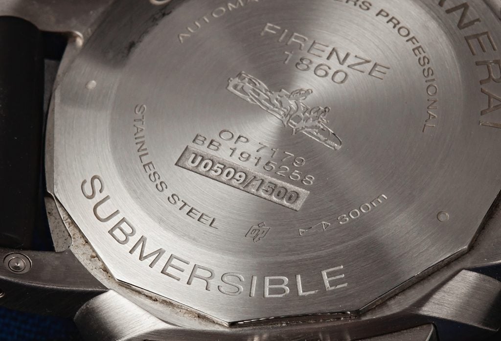 Panerai Submersible 42 Ultimate Buying Guide Caseback Panerai Submersible 42 Ultimate Buying Guide Caseback