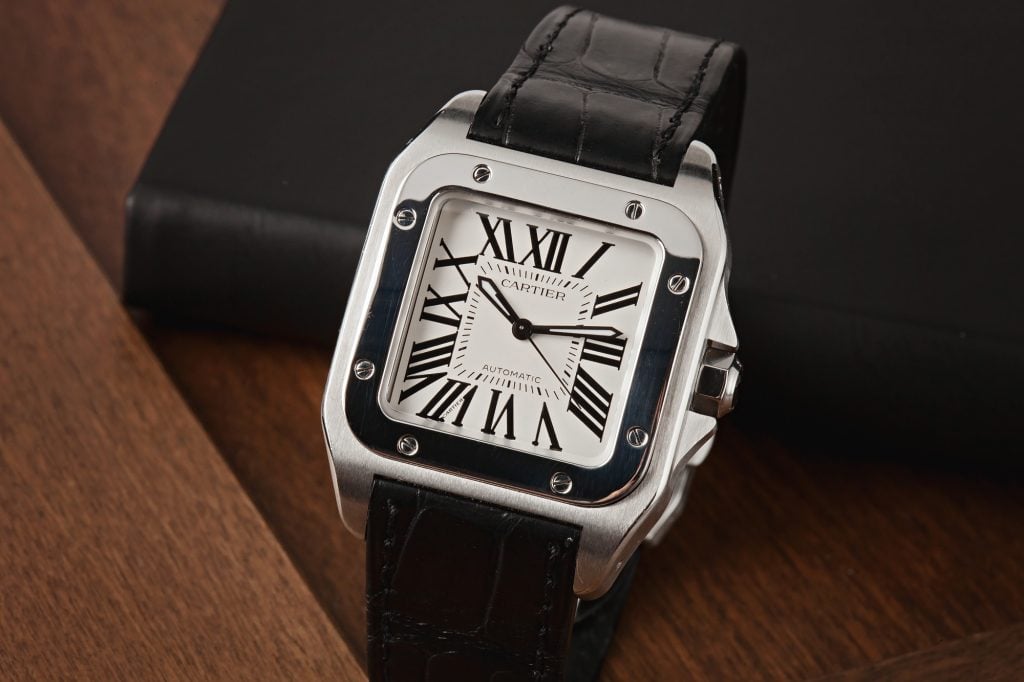 Cartier Santos 100 Leather Strap