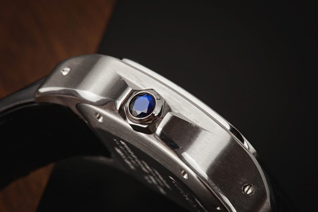 Cartier Santos 100 Sapphire Crown