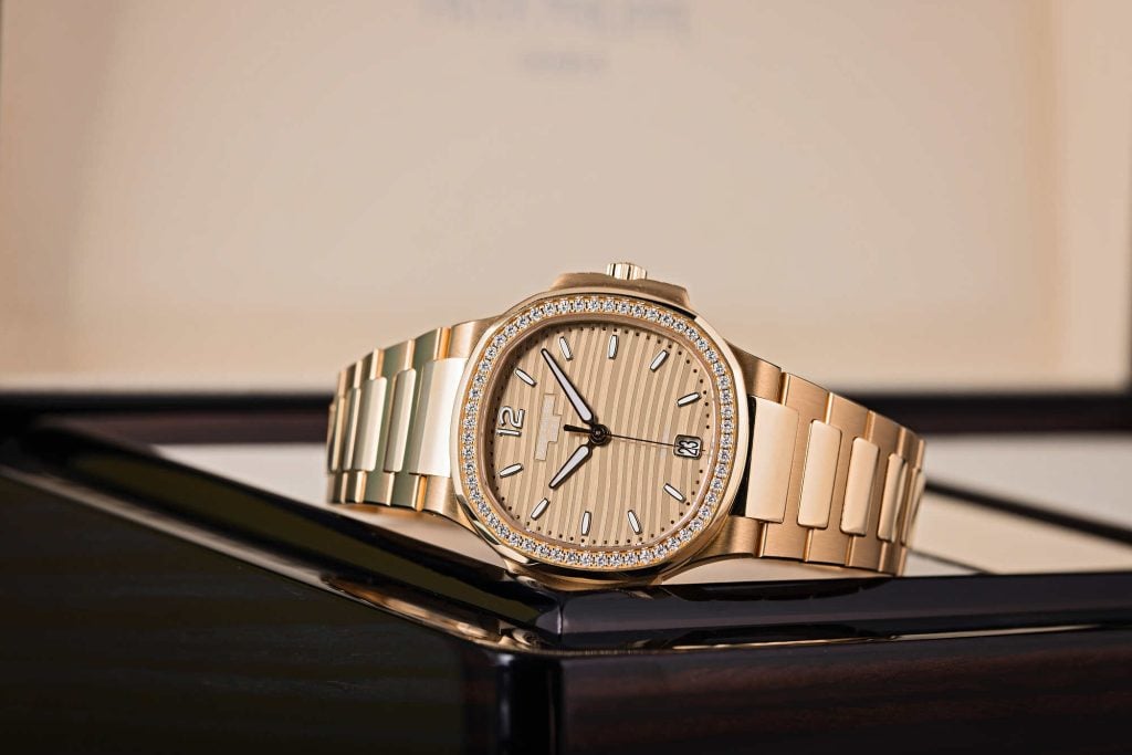 with Tiffany & Co Patek Philippe Nautilus 18k Rose Gold 