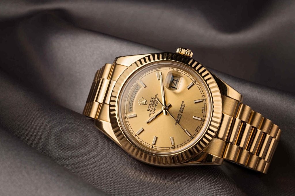 gold Rolex Day Date II