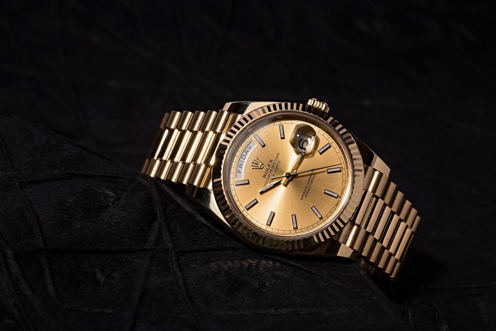 Rolex Watch Expensive Solid Yellow Gold