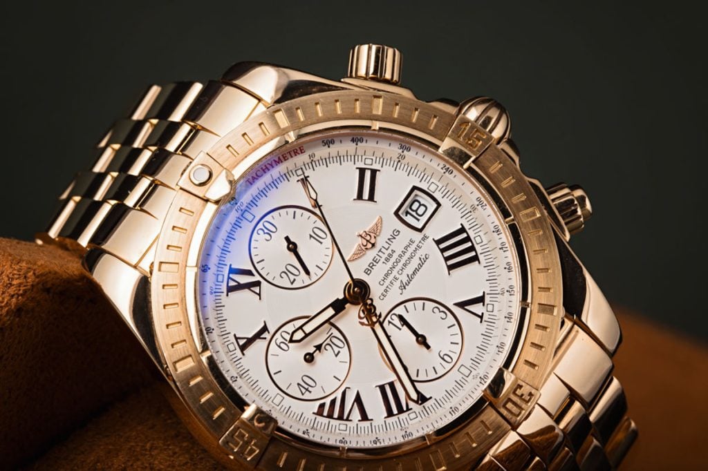 Breitling Chronomat 18k Rose Gold Watch