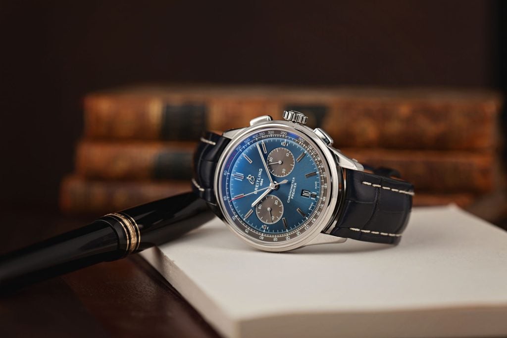 Breitling Blue Dial Watch Breitling Blue Dial Watch