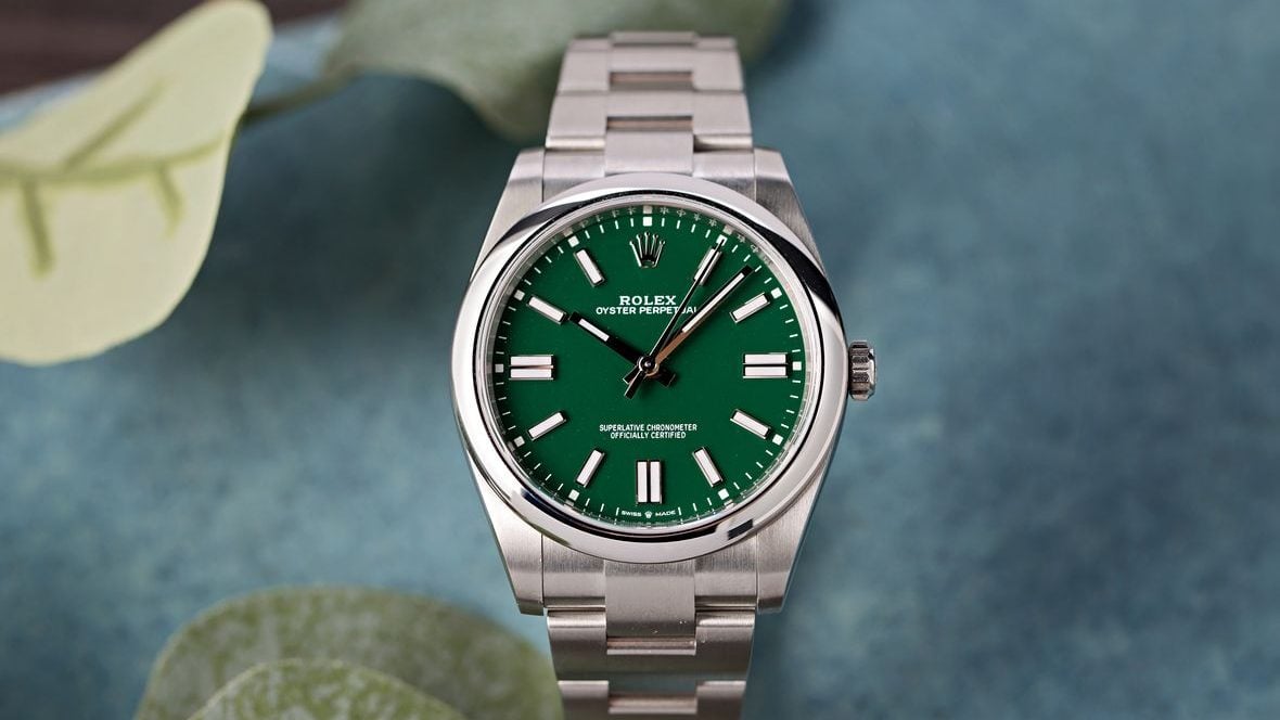Rolex Oyster Perpetual 41 ref. 124300 - Green Dial Rolex Green Dial Watches: Stella Inspired
