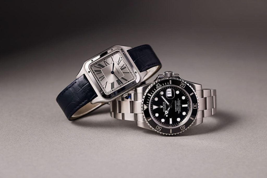 Top Model Showdown: The Cartier Santos vs. Rolex Submariner Top Model Showdown: The Cartier Santos vs. Rolex Submariner