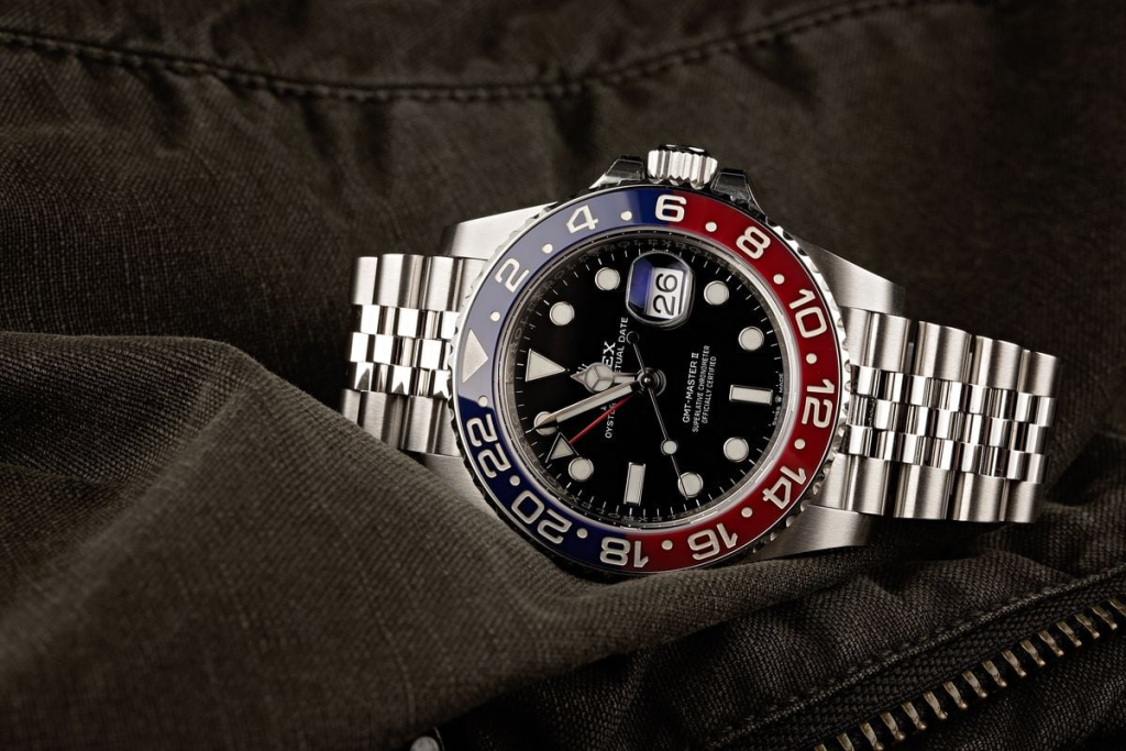 Rolex Bezel on a GMT-Master II Pepsi Watch