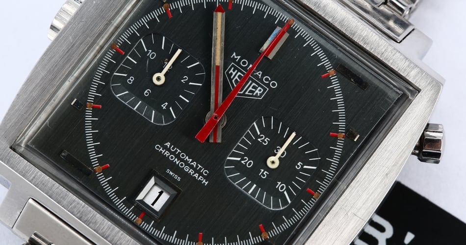 Vintage Heuer Monaco 1133 Gray Dial