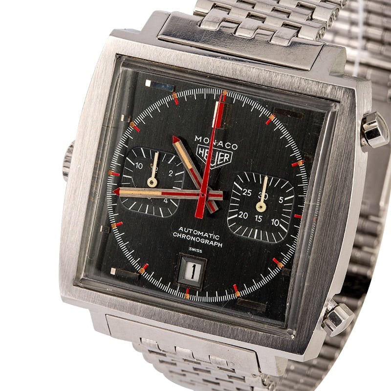 Vintage Heuer Monaco 1133 Gray Dial