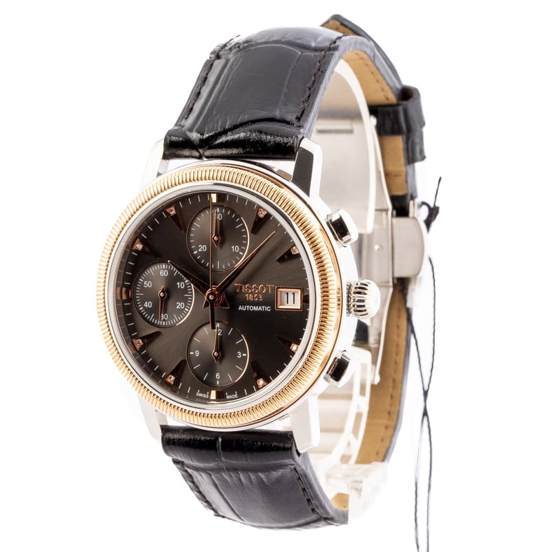 Tissot Bridgeport Chronograph Steel & 18k Rose Gold