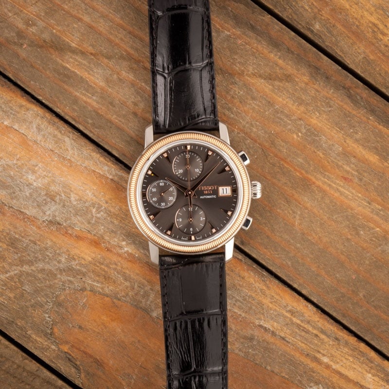 Tissot Bridgeport Chronograph Steel & 18k Rose Gold