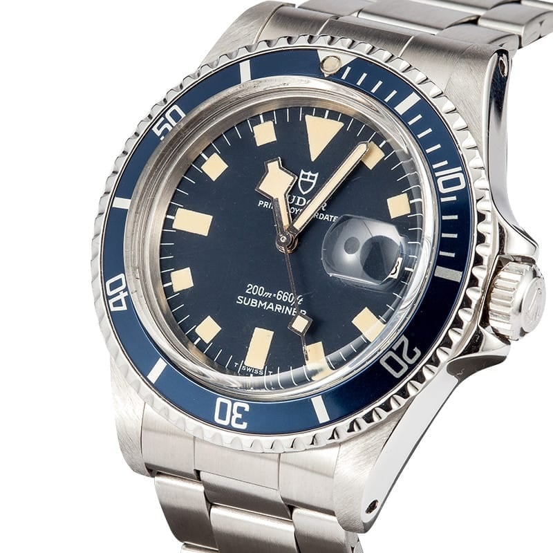 Blue Tudor Submariner Snowflake Watch