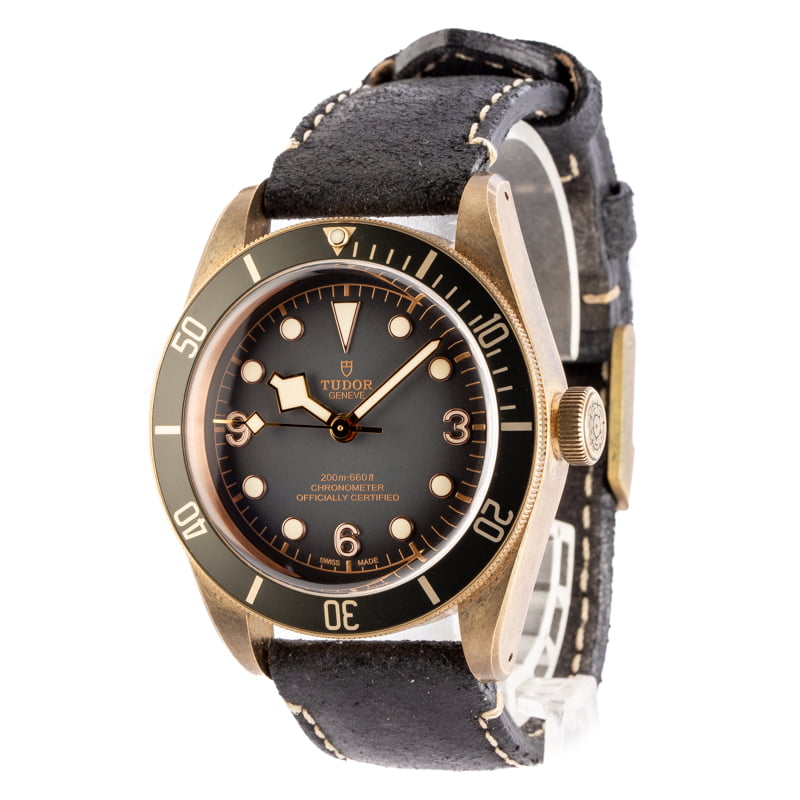 Tudor Heritage Black Bay Bronze 79250BA Leather Strap