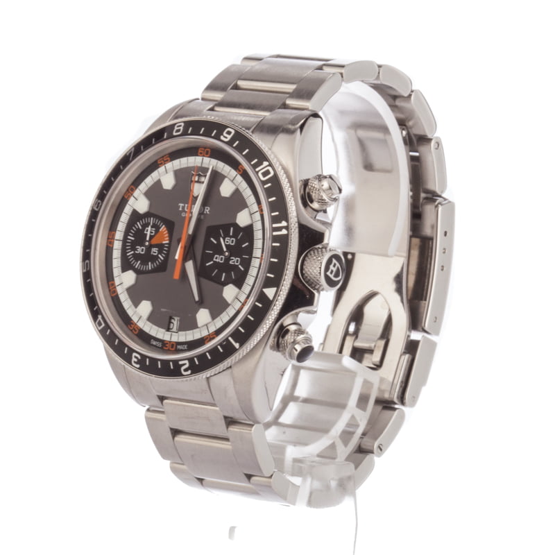 Tudor Heritage Chrono Stainless Steel Mens Watch 70330