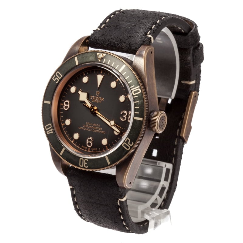 Tudor Heritage Black Bay Bronze 79250B Leather Strap