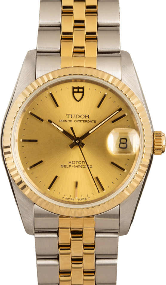 Tudor Prince Oysterdate 74033 Two Tone Watch