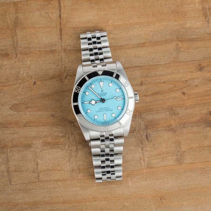Pre-owned Tudor Black Bay 54 Stainless Steel 79000 Lagoon Blue