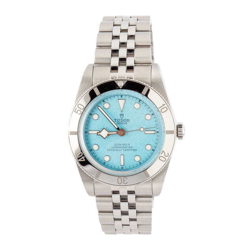 Pre-owned Tudor Black Bay 54 Stainless Steel 79000 Lagoon Blue
