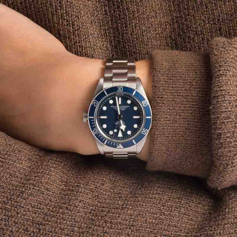 Pre-owned Tudor Heritage Black Bay Ref 79030B Blue