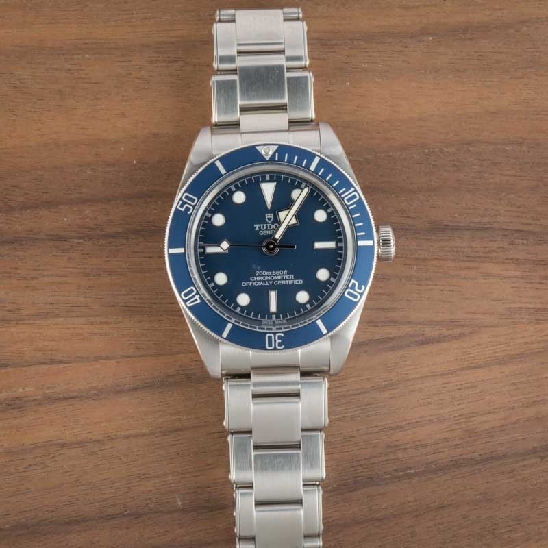 Pre-owned Tudor Heritage Black Bay Ref 79030B Blue