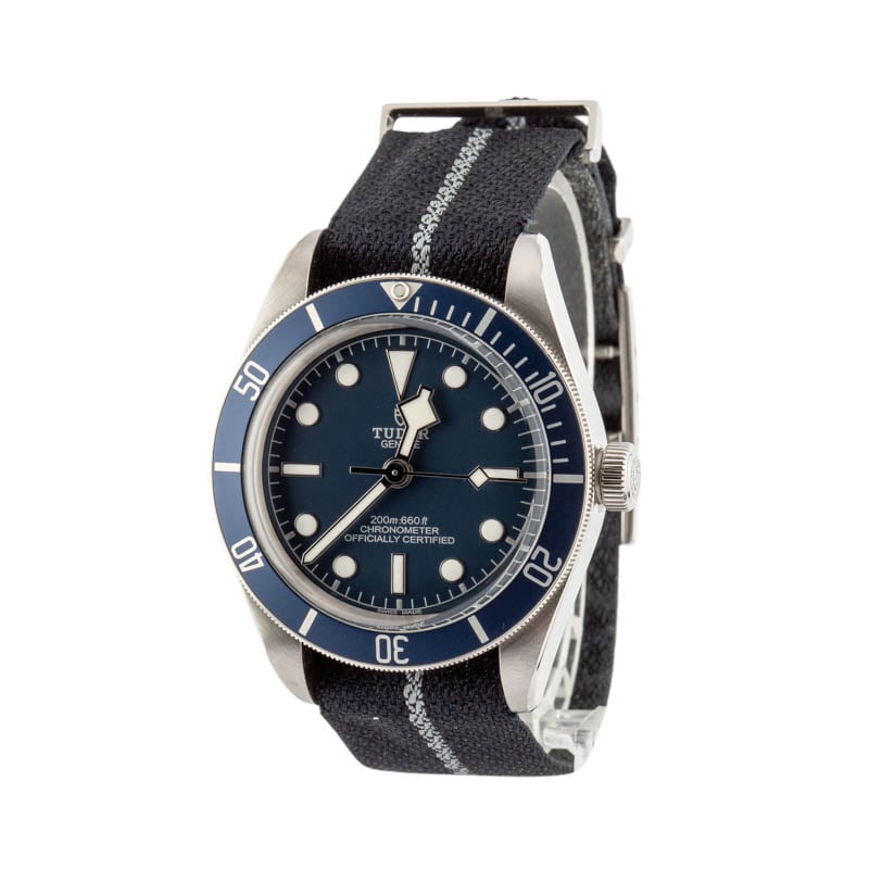 Tudor Heritage Black Bay 79030 Stainless Steel on Nato Strap