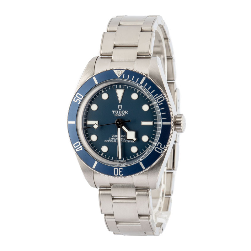Pre-owned Tudor Heritage Black Bay 79030B Blue
