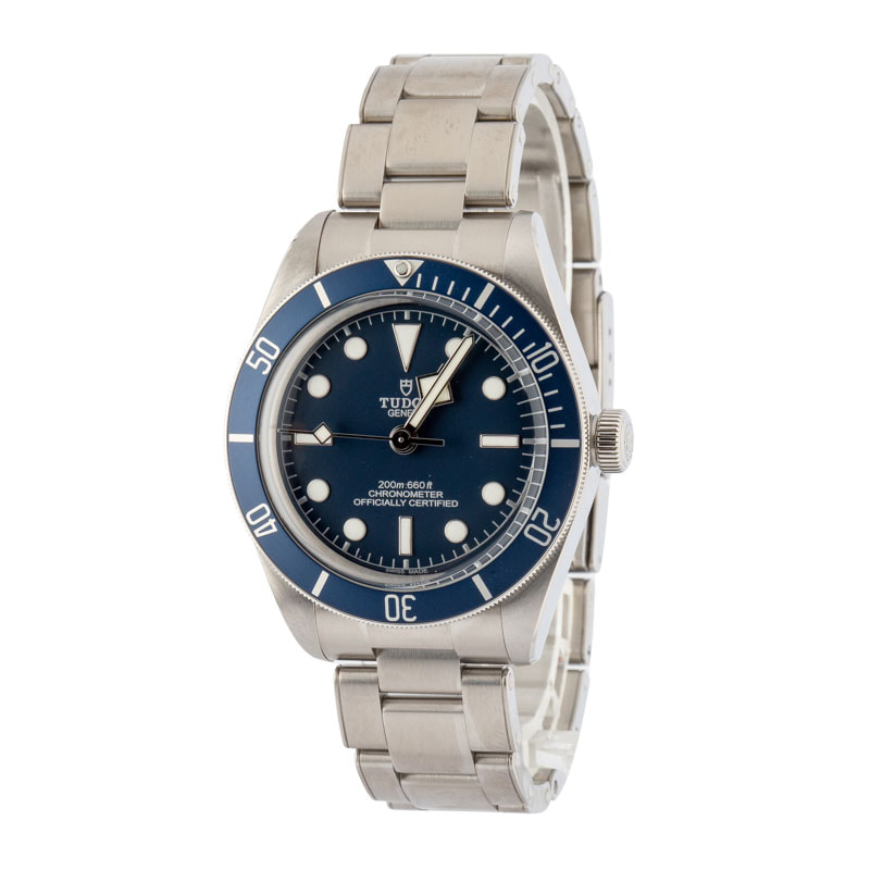 Pre-owned Tudor Heritage Black Bay Ref 79030B Blue