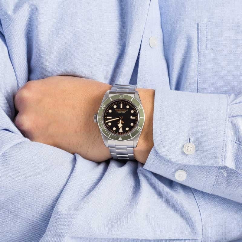 Tudor Black Bay 79230G Harrods Special Edition Green Bezel