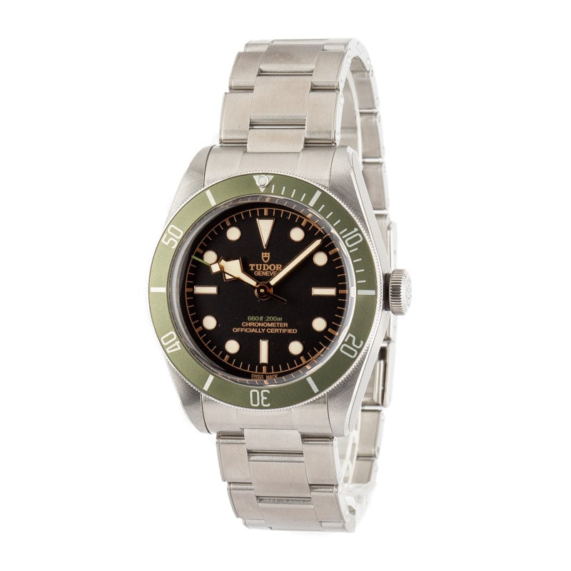 Tudor Black Bay 79230G Harrods Special Edition Green Bezel