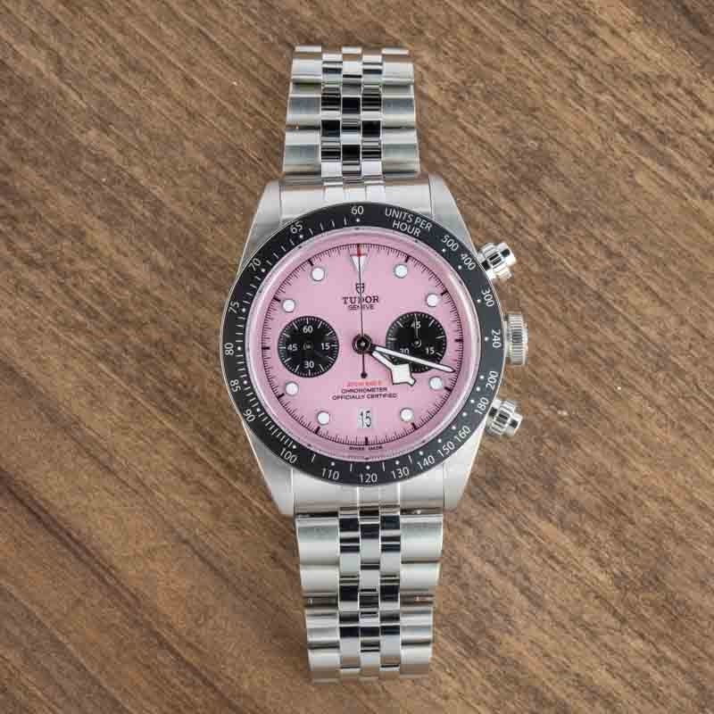 Tudor Black Bay Chrono Ref 79360N Pink Dial
