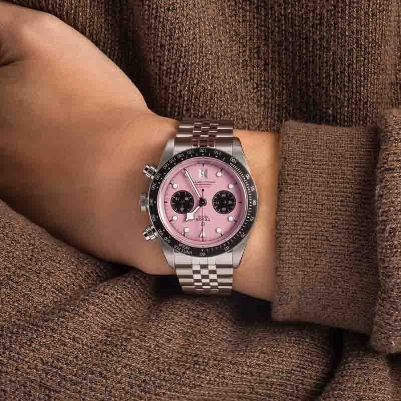Tudor Black Bay Chrono Ref 79360N Pink Dial