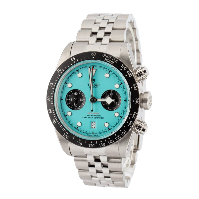 Tudor Black Bay Chrono Ref 79360N Turquoise Dial